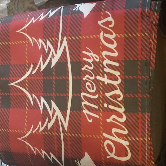 HAKACC 6pc Buffalo Plaid Placemat Set 6 Designs Merry Christmas & Feliz Navidad - Picture 5 of 8